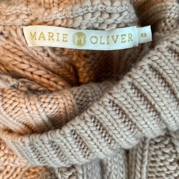 Marie Oliver Dusty Rose Palmer Popover Sweater Vest XS Open Side With Ties - Picture 7 of 7